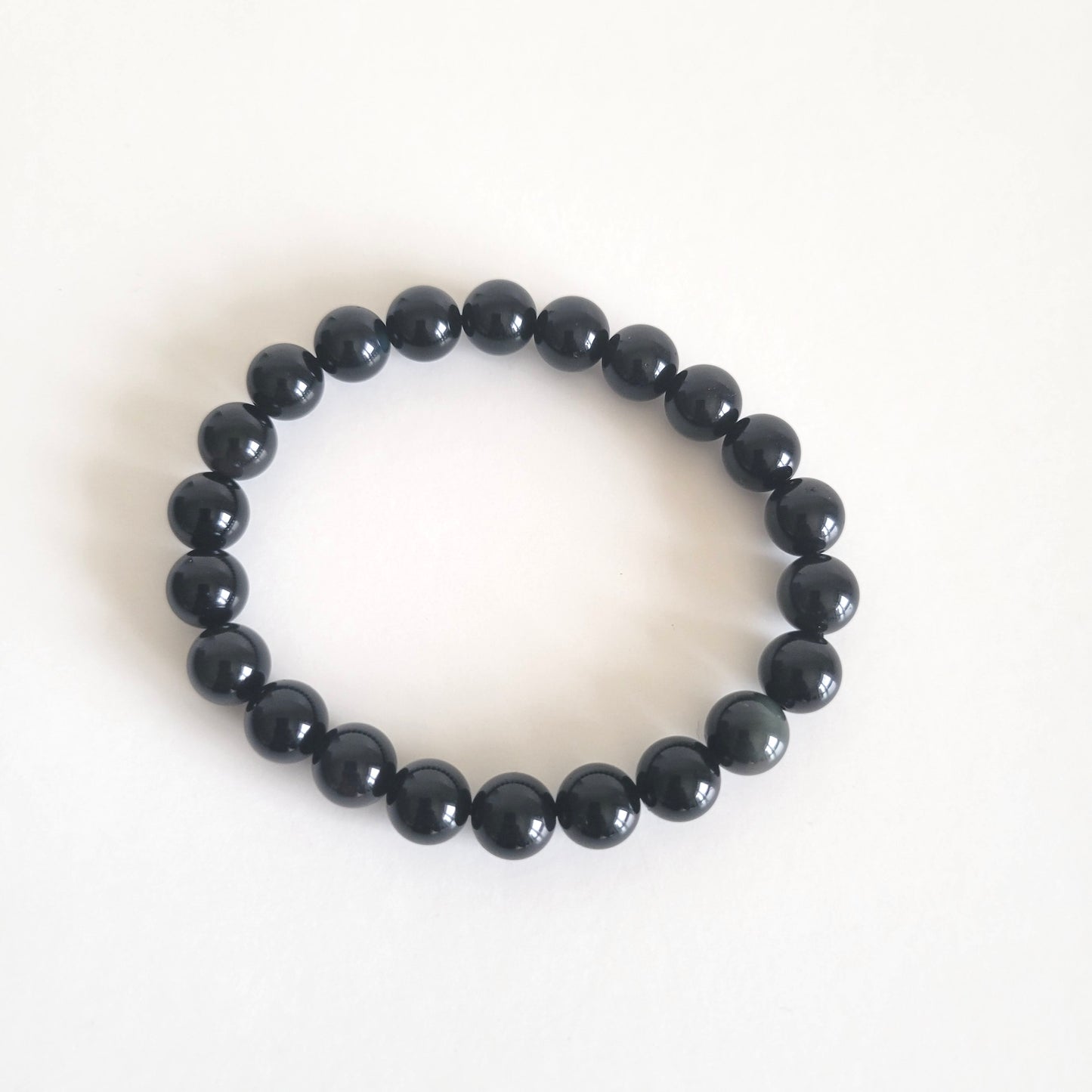 Rainbow Sheen Obsidian Bracelet