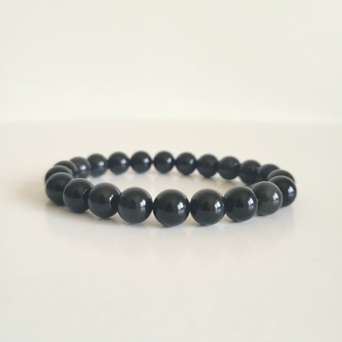 Rainbow Sheen Obsidian Bracelet