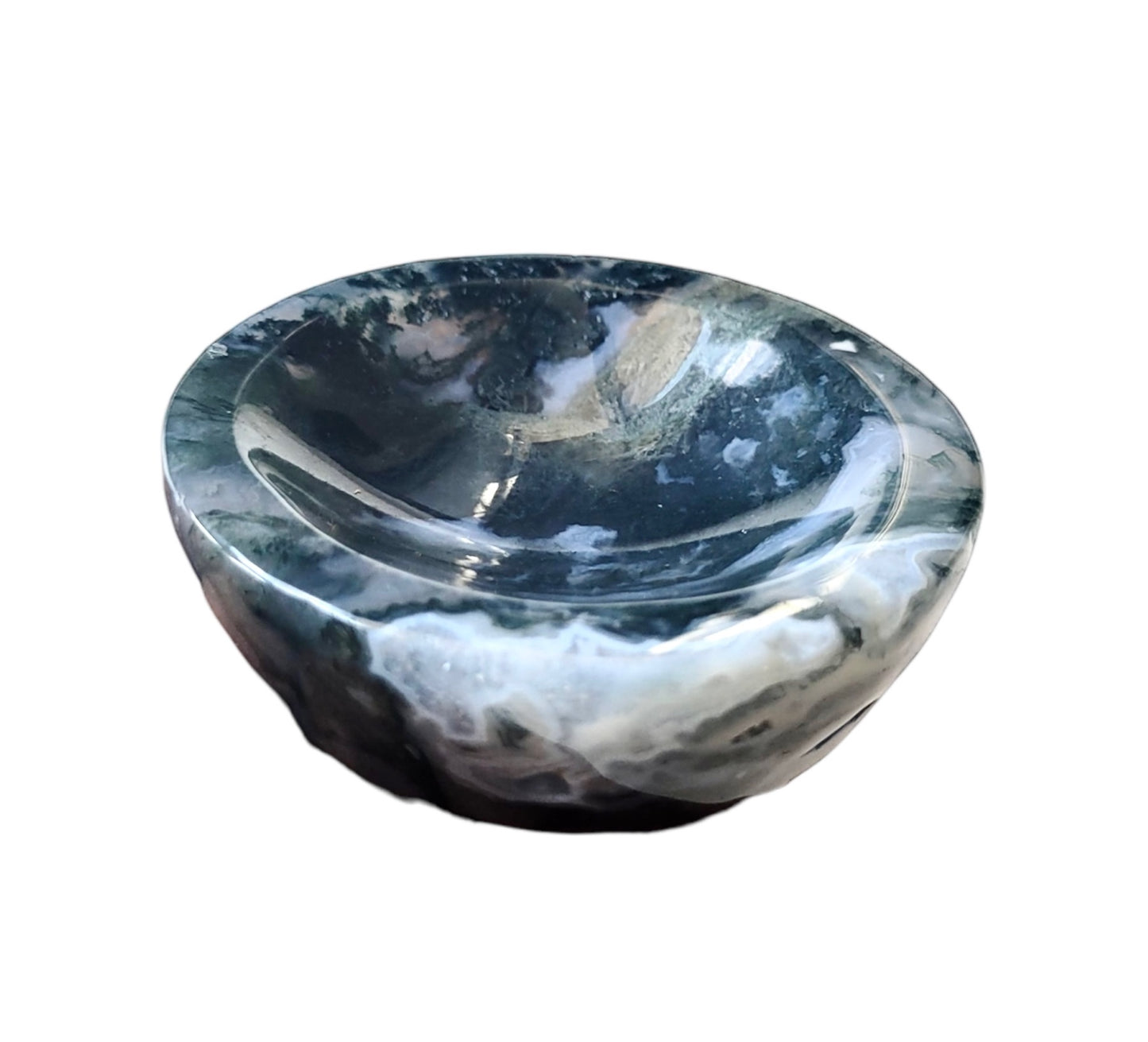 Mini Moss Agate Dish