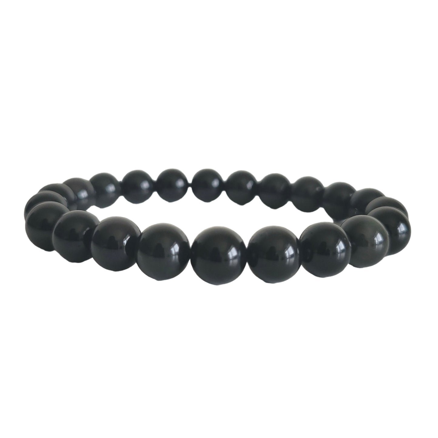 Rainbow Sheen Obsidian Bracelet